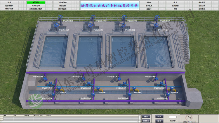 塘蓬鎮(zhèn)自來(lái)水廠上位機(jī)系統(tǒng)2